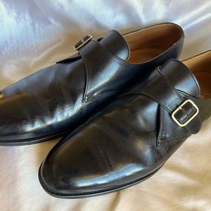 Brooks Brothers Peal and Co black buckle slip on shoe. Size 12